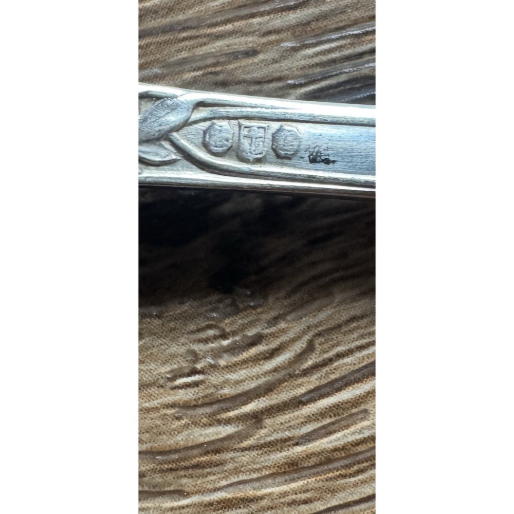 VTG Gorham Sterling Silver Teaspoon Iris Pattern Pat 1903 Art Nouveau - Picture 6 of 6